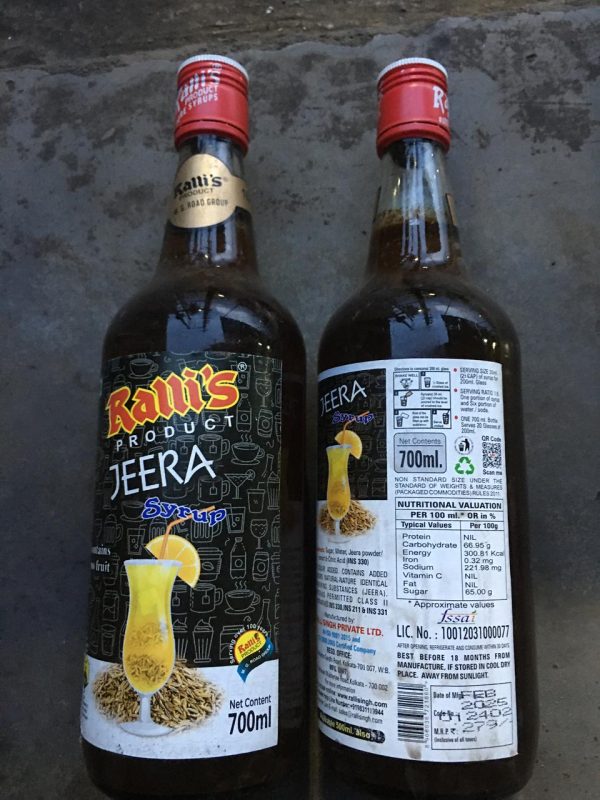 RALLI"S (JEERA) INDIAN NO 1 FOOD PRODUCTS SINE 1898