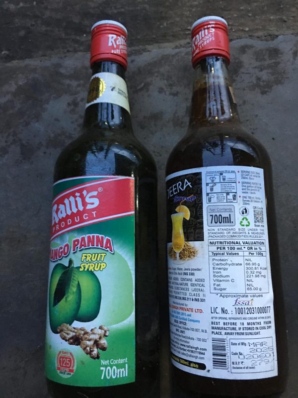 RALLI"S (MANGO PANNA) INDIAN NO 1 FOOD PRODUCTS SINE 1898