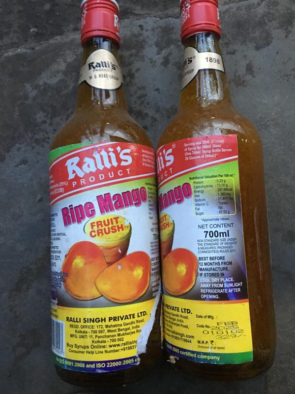 RALLI"S ( RIPE MANGO ) INDIAN NO 1 FOOD PRODUCTS SINE 1898